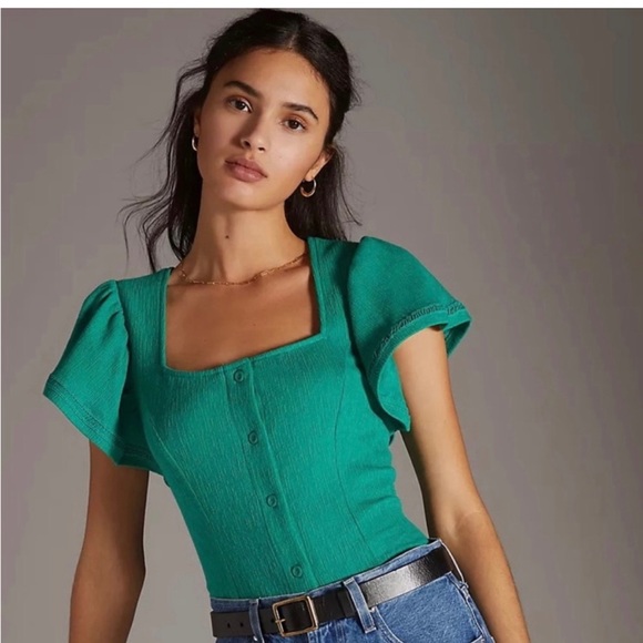 Anthropologie Tops - Anthro Dolan Green Top